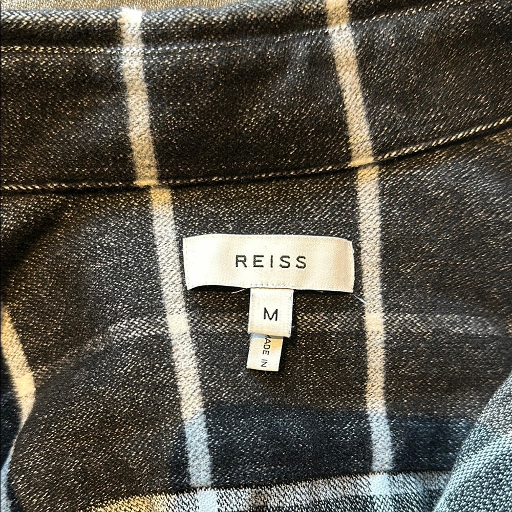 Black and White Checkered Men's Flannel Shirt - Picture 2 of 2